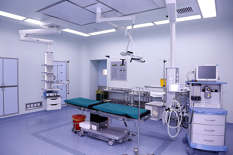 现代化的层流净化手术室